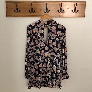 Flynn Skye Keyhole floral “Leah” mini dress